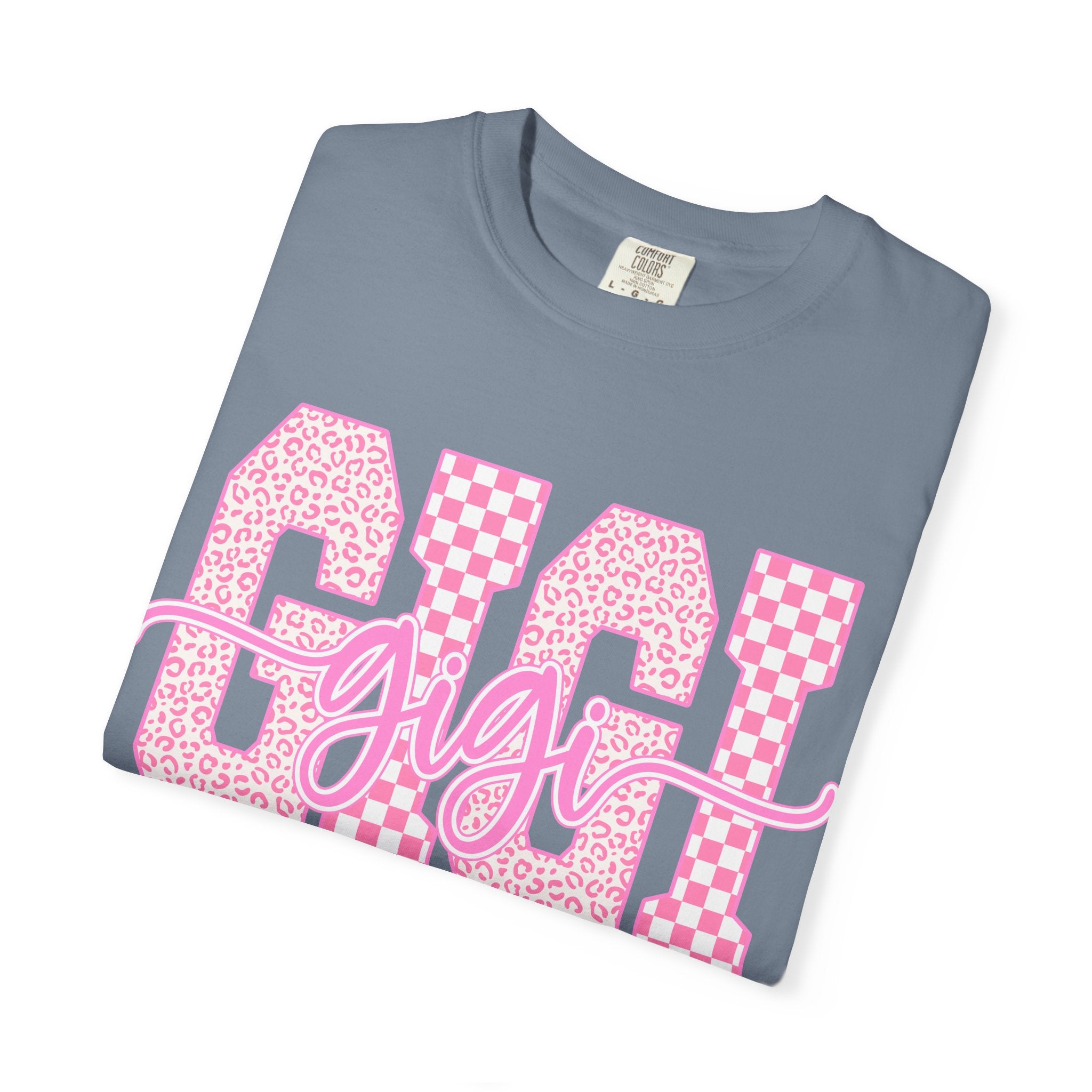 Mom 'Gigi' Pink Pattern Graphic T-Shirt
