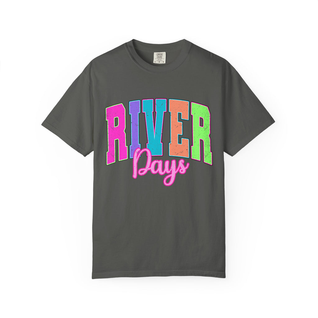 River Days T‑Shirt — Colorful Retro Camp Summer Tee