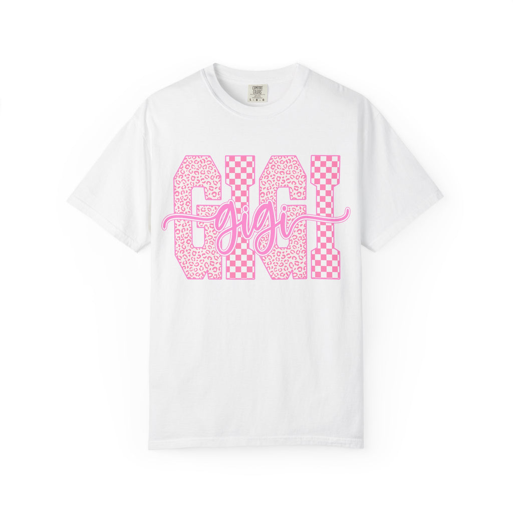 Mom 'Gigi' Pink Pattern Graphic T-Shirt