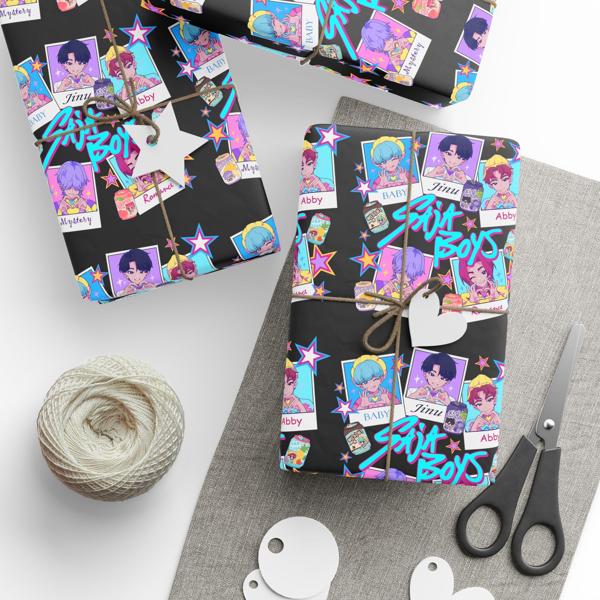 KPOP, Fun Wrapping Paper for Birthdays, Holidays, Parties, Arts and Crafts