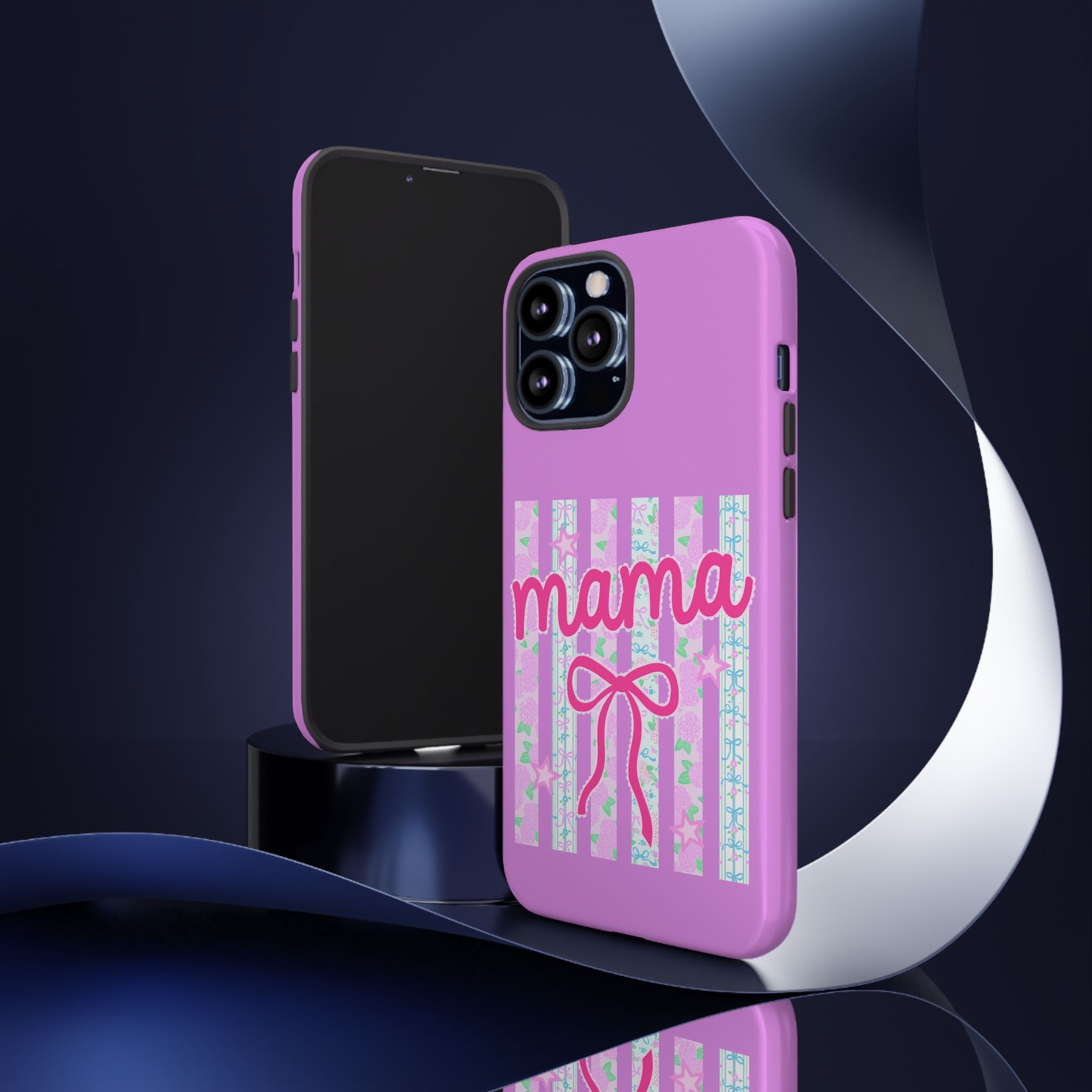 Mama Script Bow phone case