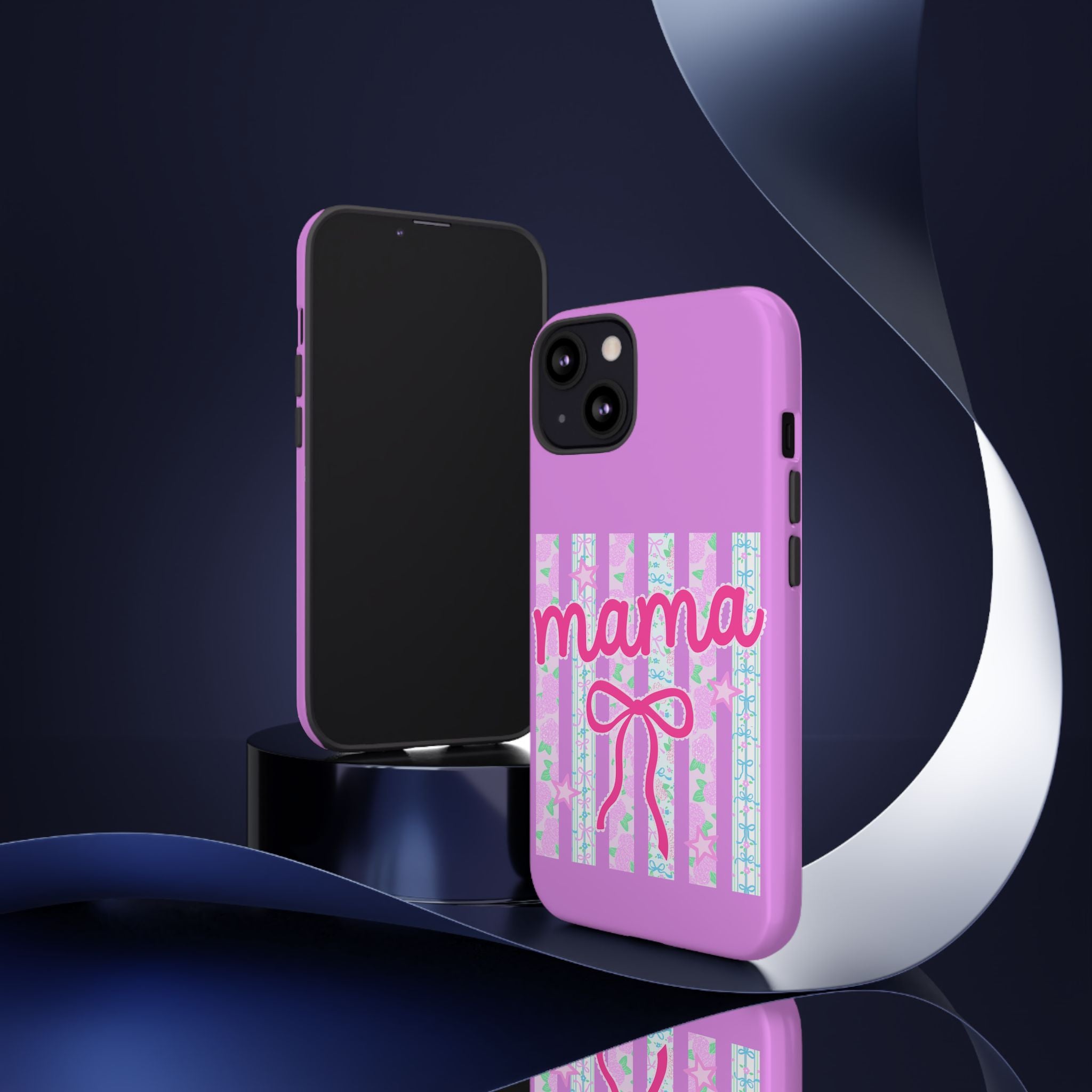 Mama Script Bow phone case