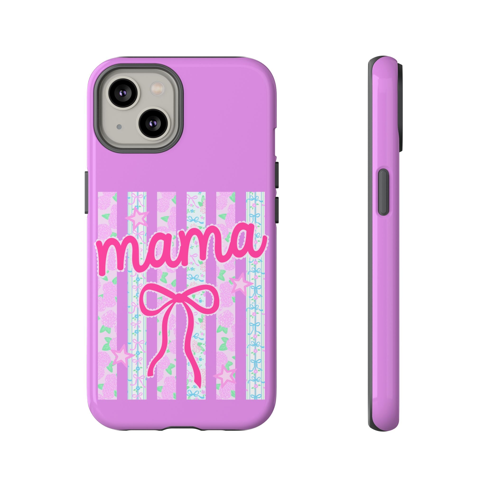 Mama Script Bow phone case