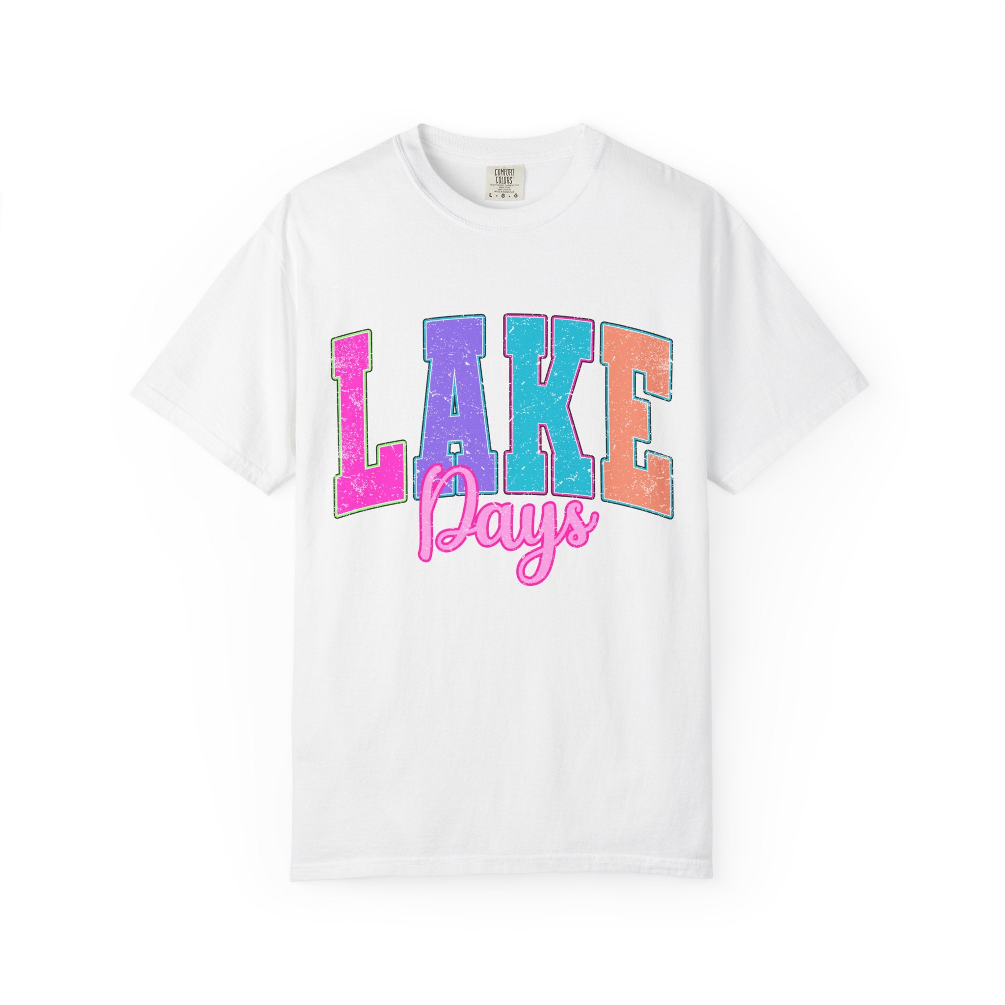 Lake Days T-Shirt — Retro Colorblock Summer Tee