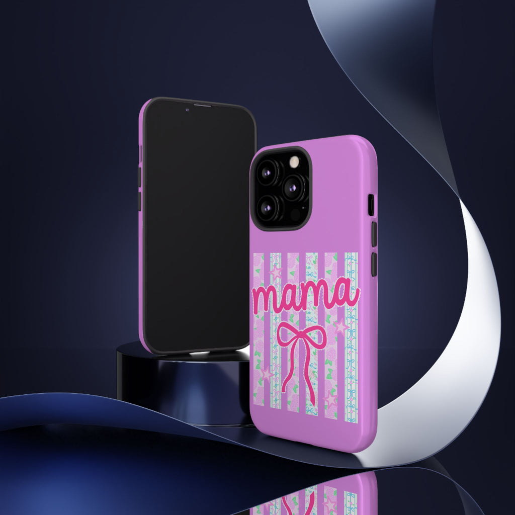 Mama Script Bow phone case