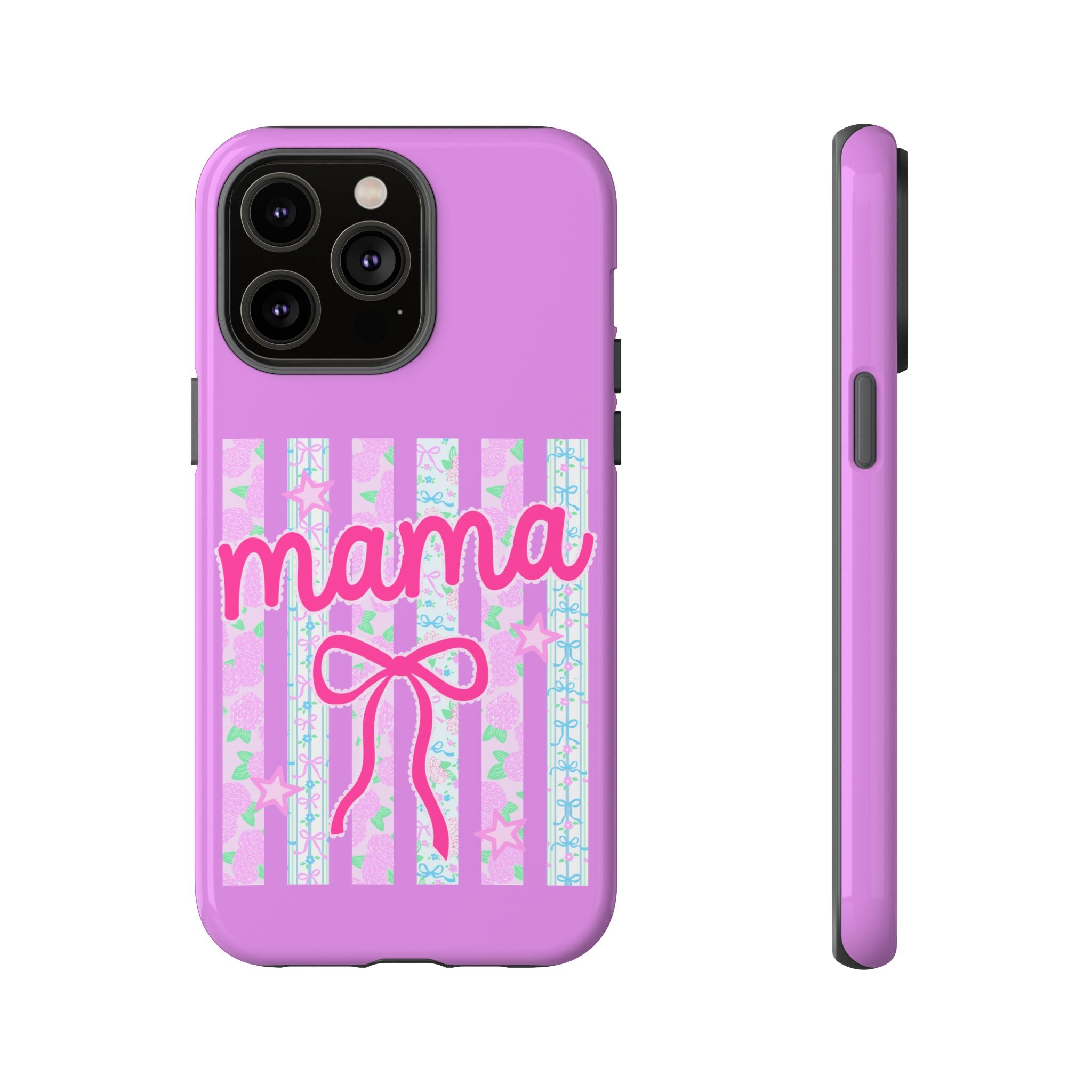 Mama Script Bow phone case