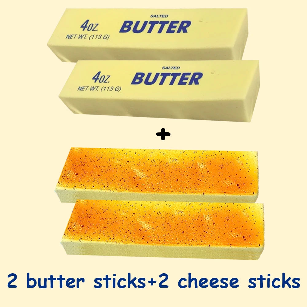 Butter Stick Squishy Toy Slow Rising Squeeze Toy Butter Bar Brick Squishy Fidget Toy Anti Stress Release Hand Relax Gift Toy